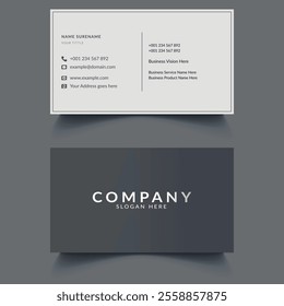 Modern business Card Template Design. Visiting Card Design, Creative Business Card Design, Clean professional business card template.