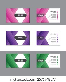 Modern business Card Template Design. Visiting Card Design, Creative Business Card Design.Creative Bussiness Card For Company. Simple Clean Design Template. 