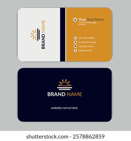 Modern business card template design 