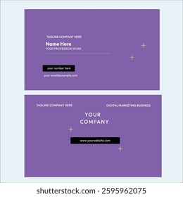 modern business card template design