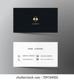 Modern business card template design. With inspiration from the abstract.Flat design.