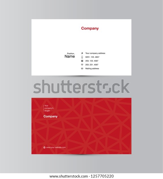 Modern\
business card template design. With inspiration from the abstract.\
Contact card for company.  Vector\
illustration.
