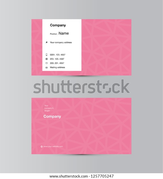 Modern\
business card template design. With inspiration from the abstract.\
Contact card for company.  Vector\
illustration.