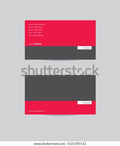 Modern business card template design. With inspiration\
from the abstract. Contact card for company. Vector illustration. -\
Vector 