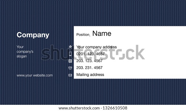 Modern business card template design. With\
inspiration from the abstract. Contact card for company. Vector\
illustration. - Vector