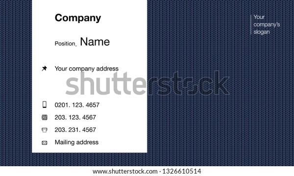 Modern business card template design. With\
inspiration from the abstract. Contact card for company. Vector\
illustration. - Vector