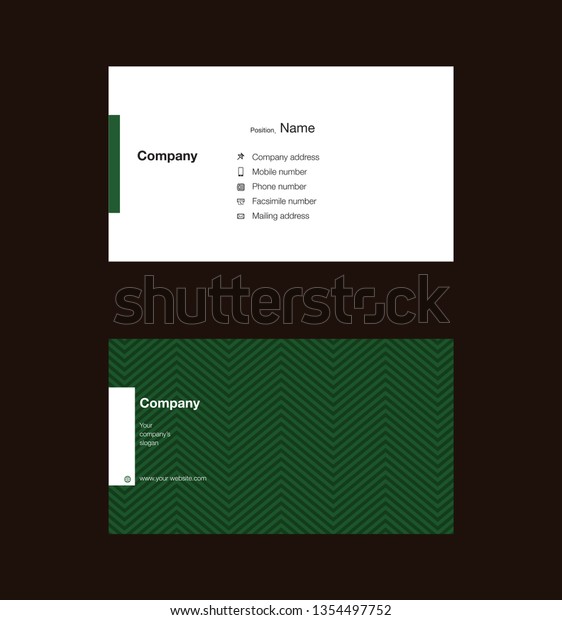 Modern\
business card template design. With inspiration from the abstract.\
Contact card for company. Vector\
illustration.