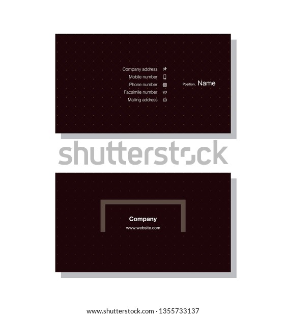 Modern\
business card template design. With inspiration from the abstract.\
Contact card for company. Vector illustration.\
