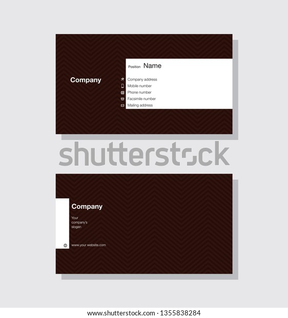 Modern\
business card template design. With inspiration from the abstract.\
Contact card for company. Vector illustration.\
