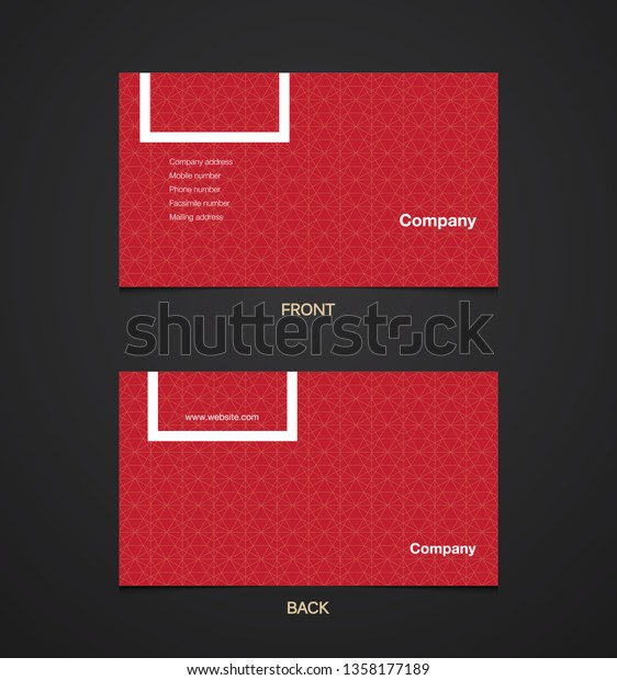 Modern\
business card template design. With inspiration from the abstract.\
Contact card for company. Vector\
illustration.