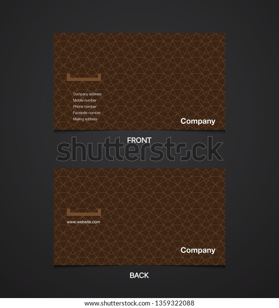 Modern
business card template design. With inspiration from the abstract.
Contact card for company. Vector illustration.
