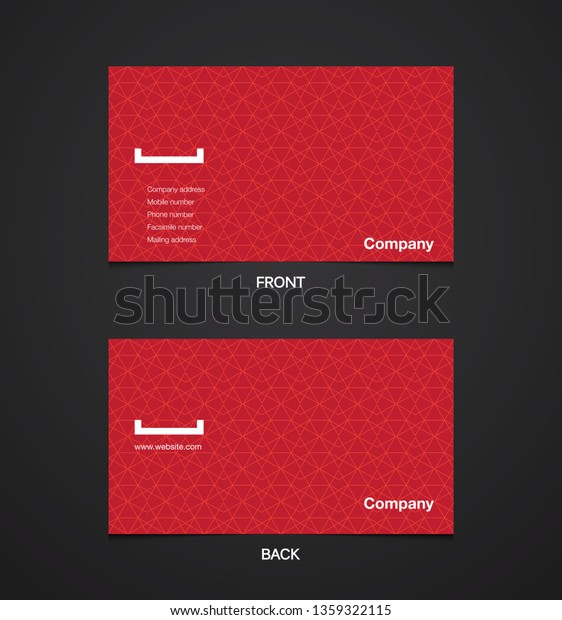 Modern
business card template design. With inspiration from the abstract.
Contact card for company. Vector illustration.
