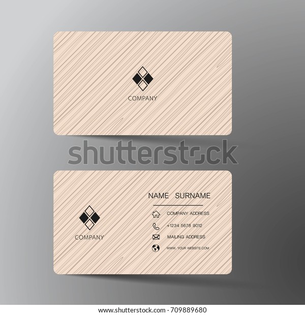 Modern Business Card Template Design Inspiration Royalty