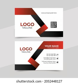 Modern business card template design.Creative business card design
