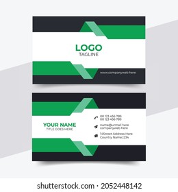Modern business card template design.Creative business card design