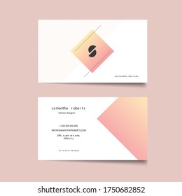 Modern business card template design,visiting card