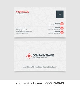 Modern Business Card Template, Developer Designer Visiting Card Design	