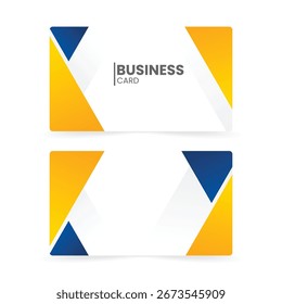 modern business card template gradient abstract elements