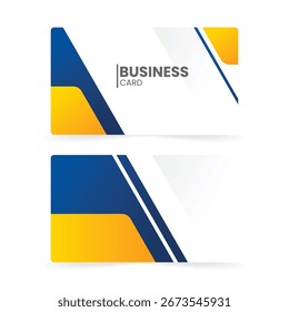 modern business card template gradient abstract elements
