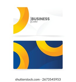 modern business card template gradient abstract elements