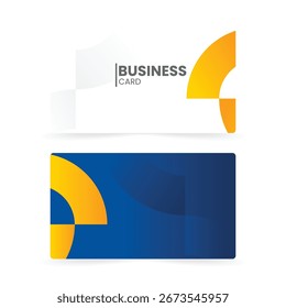 modern business card template gradient abstract elements