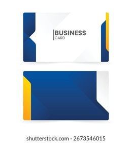 modern business card template gradient abstract elements