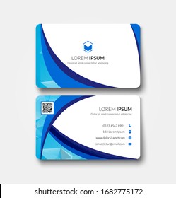 Modern Business Card Template Graphic Design Vector Illustration  