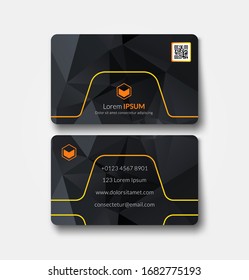 Modern Business Card Template Graphic Design Vector Illustration  