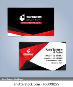 Modern business card template, Illustration Vector 10