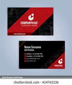 Modern business card template, Illustration Vector 10