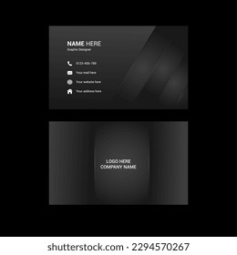 Modern business card template for innovative business.