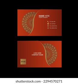 Modern business card template for innovative business.