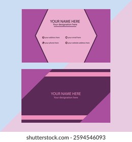 Modern business card, card template with pattern, business card template, vector design creative and abstract design,