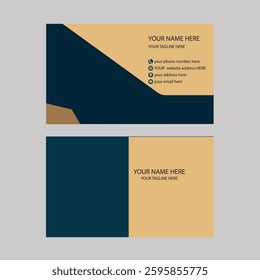 Modern business card, card template with pattern and business card template,