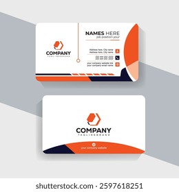 Modern Business Card Template. Professional Corporate Design.