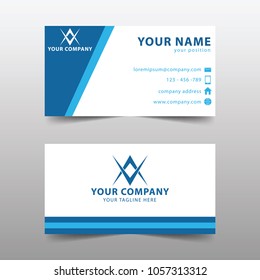 Modern business card template, Modern simple business card set