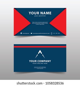 Modern business card template, Modern simple business card set