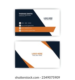 Modern Business Card Template, simple clean vector design
