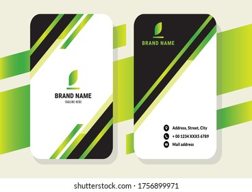 Modern business card template. Suitable for luxurious and elegant themes. 