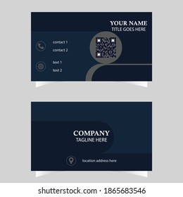 Modern business card template, two sided presentation of professional business or visiting card design .