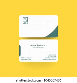 Modern business card template vector illustration 