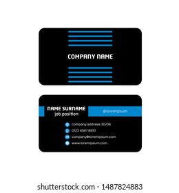 Modern business card template. Vector flat business card design.
