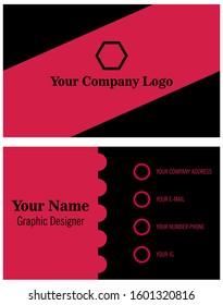 Modern Business Card Template, Vector
