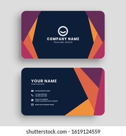 modern business card template vector design. business card for company, corporate and other. abstract shape