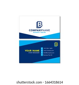 Plantilla moderna de tarjeta de visita. Diseño de tarjetas de visita plana vectorial.