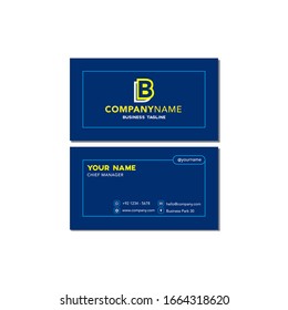 Plantilla moderna de tarjeta de visita. Diseño de tarjetas de visita plana vectorial.