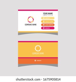 modern business card template vector design