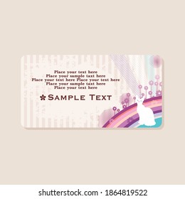 Modern business card template vector design