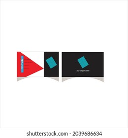 Modern business card template and vector file