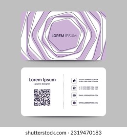 Modern business card template, Vector